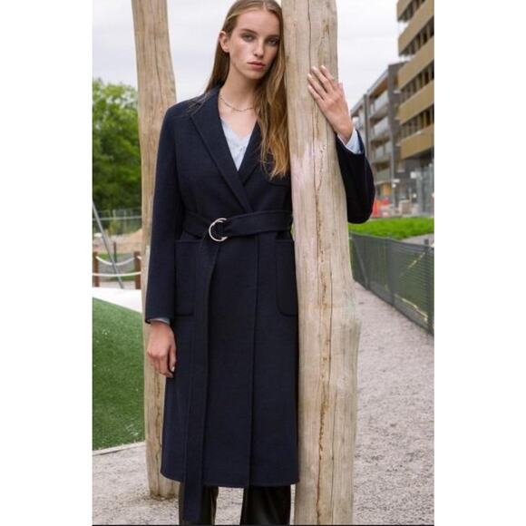Andersson Bell Charlotte Womens Belted Wool Overcoat Size Small - Picture 2 of 8